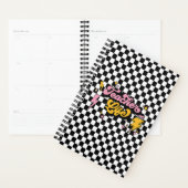 Retro Checkered Black and White Teacher Life Planer (Anzeige)