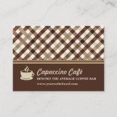 Retro Checkered Coffee Bar Loyalty Treuekarte (Vorderseite)