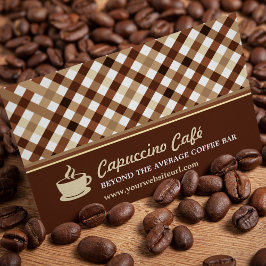 Retro Checkered Coffee Bar Loyalty Treuekarte