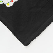 Retro Checkered Gingerbread Man Christmas Pajamas Fleecedecke (Ecke)