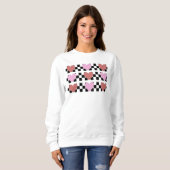 Retro Checkered Heart Sweatshirt (Vorne ganz)
