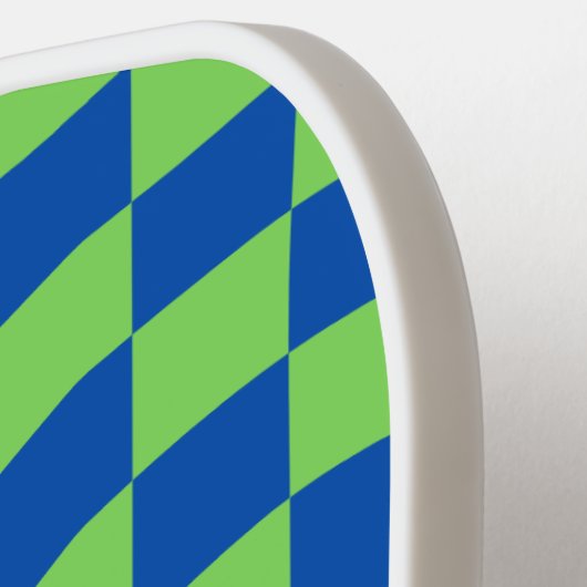 Retro Checkered Script Name Pickleball Paddle (Linke Seite)