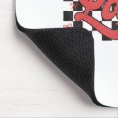 Retro Checkered Varsity Christlich Valentines Love Mousepad (Ecke)