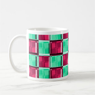 Retro-Checks-Diner-Spaß-Vintage-Lounge Kaffeetasse