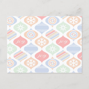 Retro Cheer Feiertagspostkarte