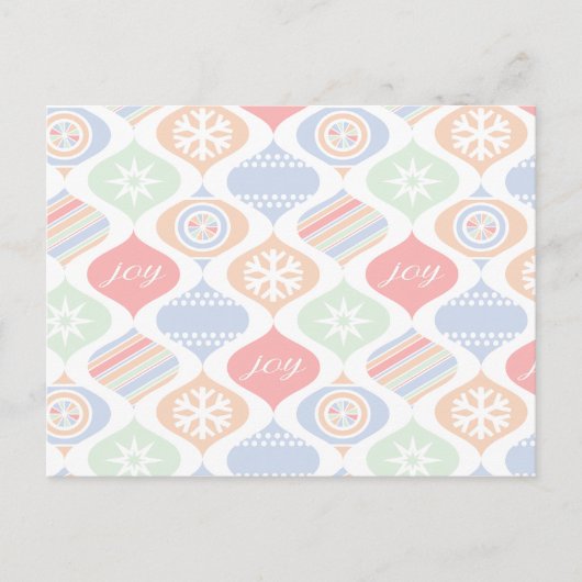 Retro Cheer Feiertagspostkarte (Vorderseite)