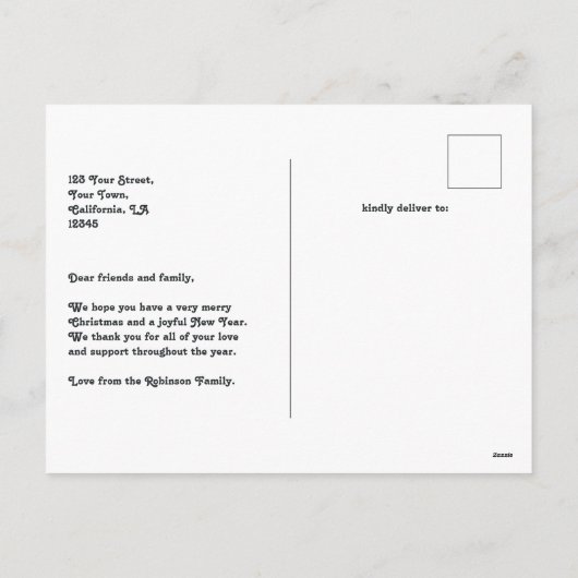 Retro Cheer Merry und Bright Retro Weihnachten (Rückseite)