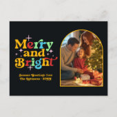 Retro Cheer Merry und Bright Retro Weihnachten (Vorderseite)