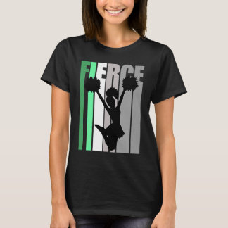Retro Cheerleader Fierce Birthday Strong Behalt Tr T-Shirt