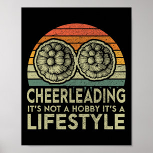 Retro Cheerleading-Lebensstil Cheerleader Poster