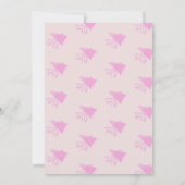 Retro Cheerleading Party Geburtstagseinladung (Rückseite)