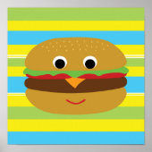 Retro Cheeseburger Poster (Vorne)