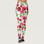 Retro Cherries Cherry Print Leggings Yoga Pants (Rückseite)
