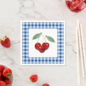 Retro Cherries Cloud Napkin Serviette (Beispiel)