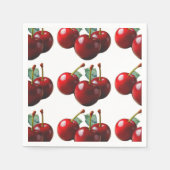 Retro Cherries fresh picked Serviette (Vorderseite)