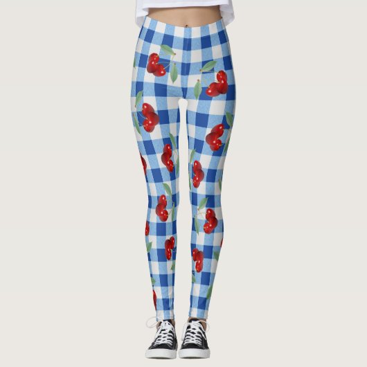 Retro Cherries Leggings (Vorderseite)