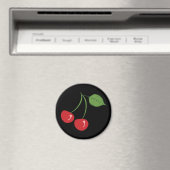 Retro Cherries Magnet (In Situ (Geschirrspüler))