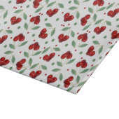 Retro Cherries Schneidebrett (Ecke)