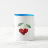 Retro Cherries-Tasse Tasse (Zentrum)