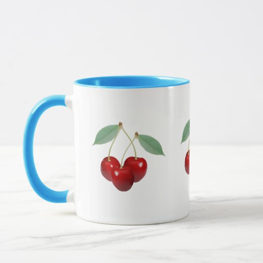 Retro Cherries-Tasse Tasse (Links)