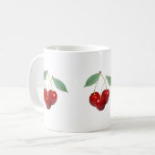 Retro Cherries-Tasse Tasse (Vorderseite Links)