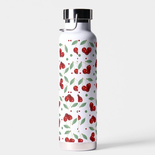 Retro Cherries Trinkflasche (Rechts)