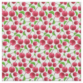 Retro Cherries Vintag Cherry Muster Fabric Stoff (Nahaufnahme)
