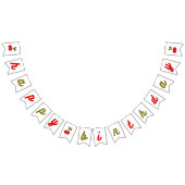 Retro Cherry 1. Geburtstag Wimpelkette (Alle)