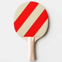 Retro Cherry Drei fette Streifen Tischtennis Schläger