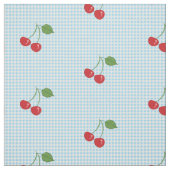 Retro Cherry Gingham Pattern Stoff (Muster)
