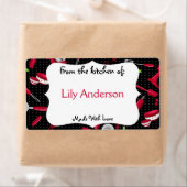 Retro Cherry Kitchen Gadget Canning Label (Insitu)