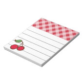 Retro Cherry Kitchen Notepad Geschenk Notizblock (Rotiert)