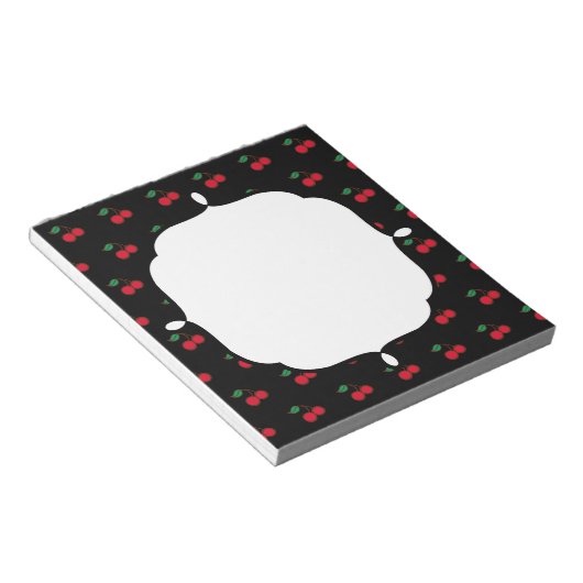 Retro Cherry Notepad Notizblock (angewinkelt)