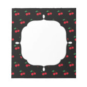 Retro Cherry Notepad Notizblock (Vorderseite)