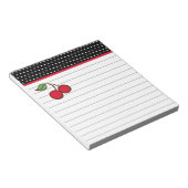 Retro Cherry Notepad Notizblock (angewinkelt)