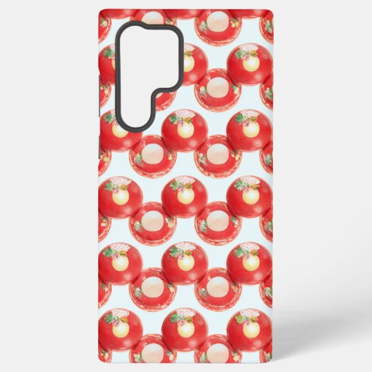 Retro Cherry Pie Phone Case Samsung Galaxy Hülle (Rückseite)