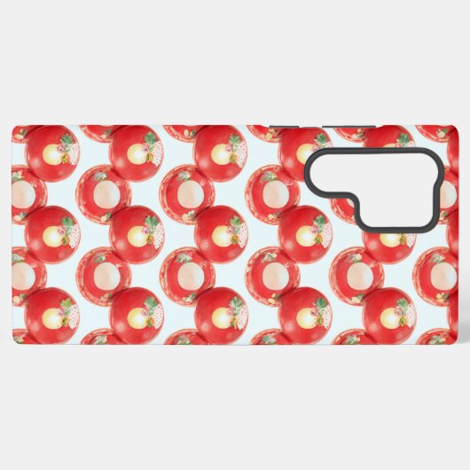 Retro Cherry Pie Phone Case Samsung Galaxy Hülle (Rückseite (Horizontal))