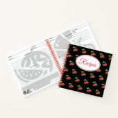 Retro Cherry Rezept Kochbuch Geschenk Notizblock (Innenseite)