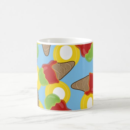 Retro Cherry und Limone Eiscreme Tasse (Mittel)