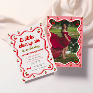 Retro Cherry Valentine Baby Dusche Einladung