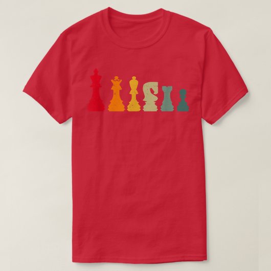 Retro Chess Board Games Card Games Dice Game Night T-Shirt (Design vorne)