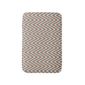 Retro-Chevron-Muster cool Badematte (Vorderseite Vertikal)