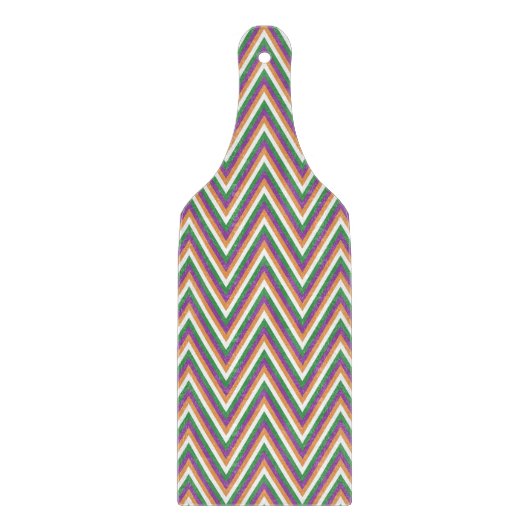 Retro-Chevron-Muster Cool Schneidebrett (Vorderseite)