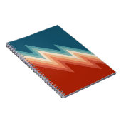 Retro Chevron-Muster Notizblock (Rechte Seite)