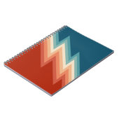 Retro Chevron-Muster Notizblock (Linke Seite)
