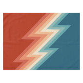 Retro Chevron-Muster Tischdecke (Vorderseite (Horizontal))