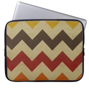 Retro-Chevron-Zickzack-Streifen Zick-Zack-Muster c Laptopschutzhülle