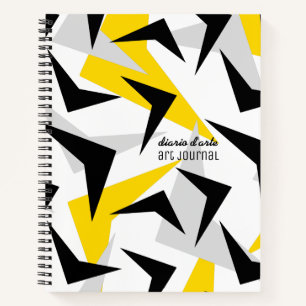 Retro Chevrons Notizblock