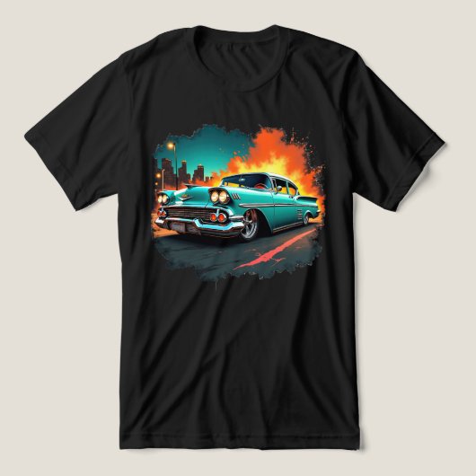 Retro Chevy Tri-Blend Shirt (Design Vorderseite)