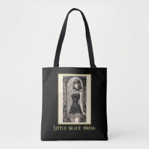 Retro Chic Anime Little Black Dress Tasche